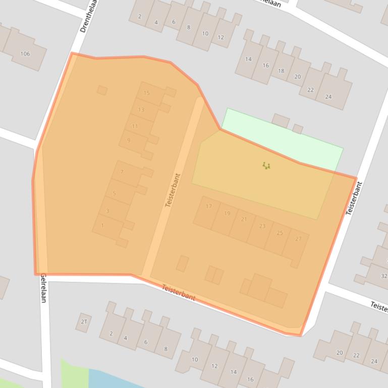 Kaart van postcodegebied 9642RE.