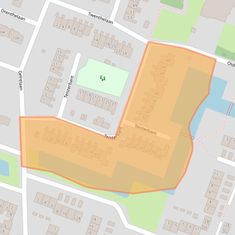Kaart van postcodegebied 9642RG.