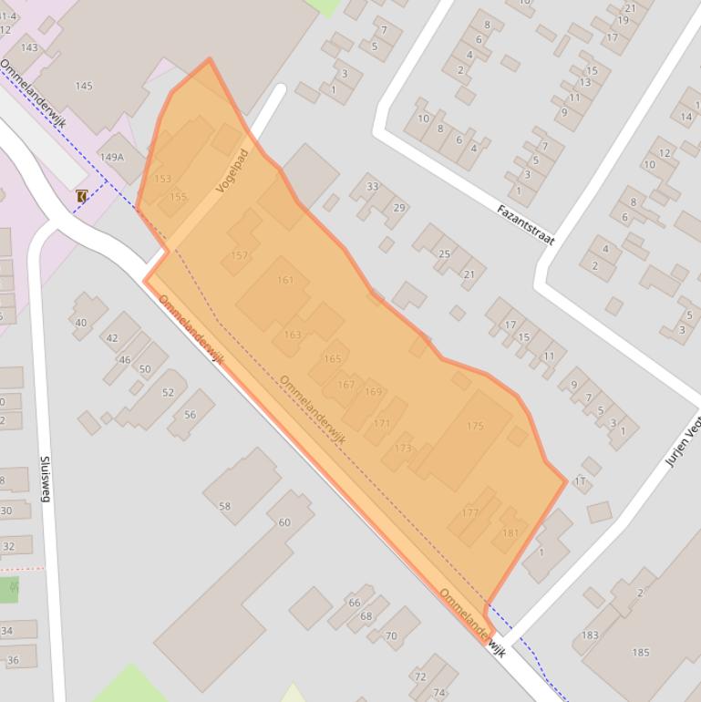 Kaart van postcodegebied 9644TE.