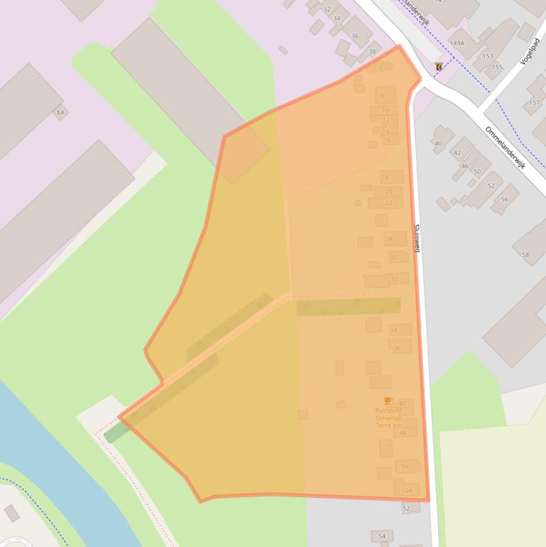 Kaart van postcodegebied 9644TS.