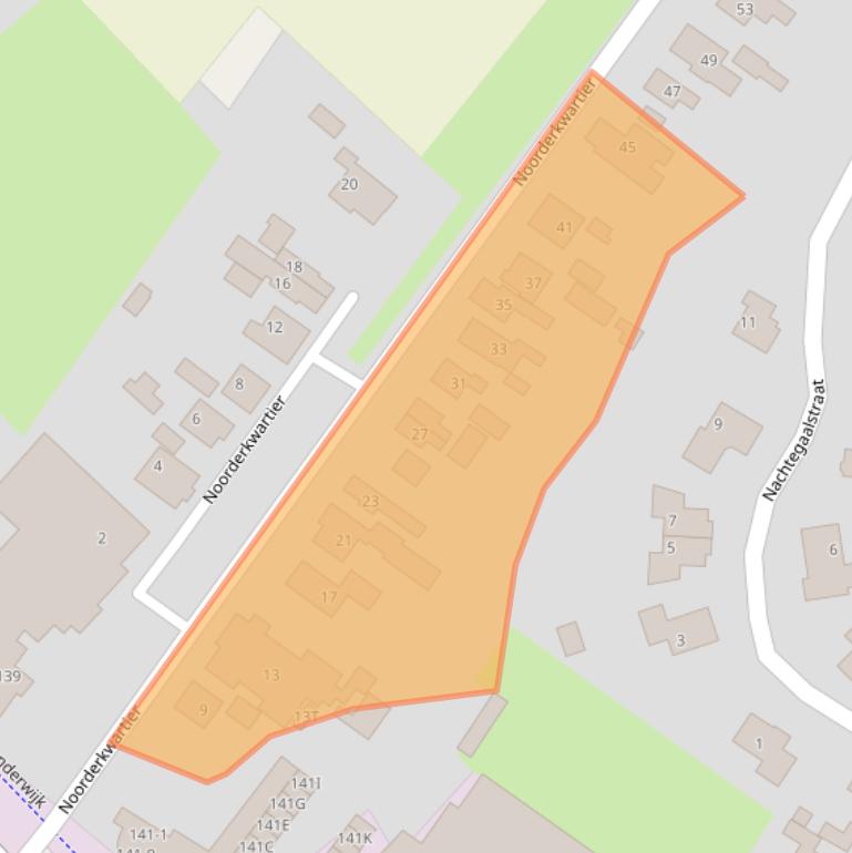 Kaart van postcodegebied 9644VA.