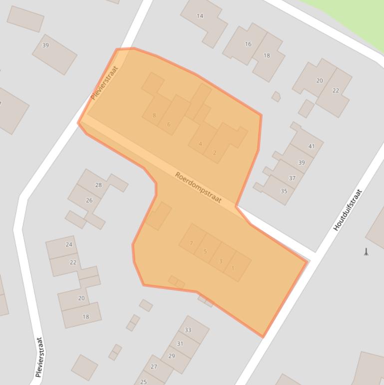 Kaart van postcodegebied 9644VT.