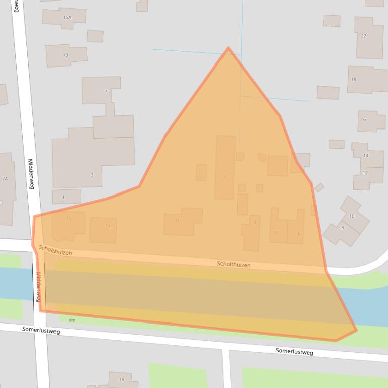 Kaart van postcodegebied 9645AD.