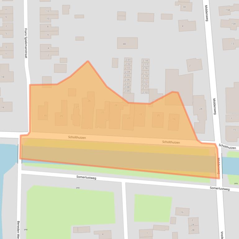 Kaart van postcodegebied 9645AE.
