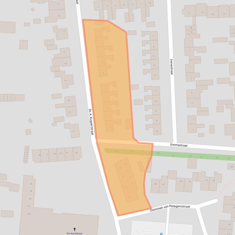 Kaart van postcodegebied 9645AN.