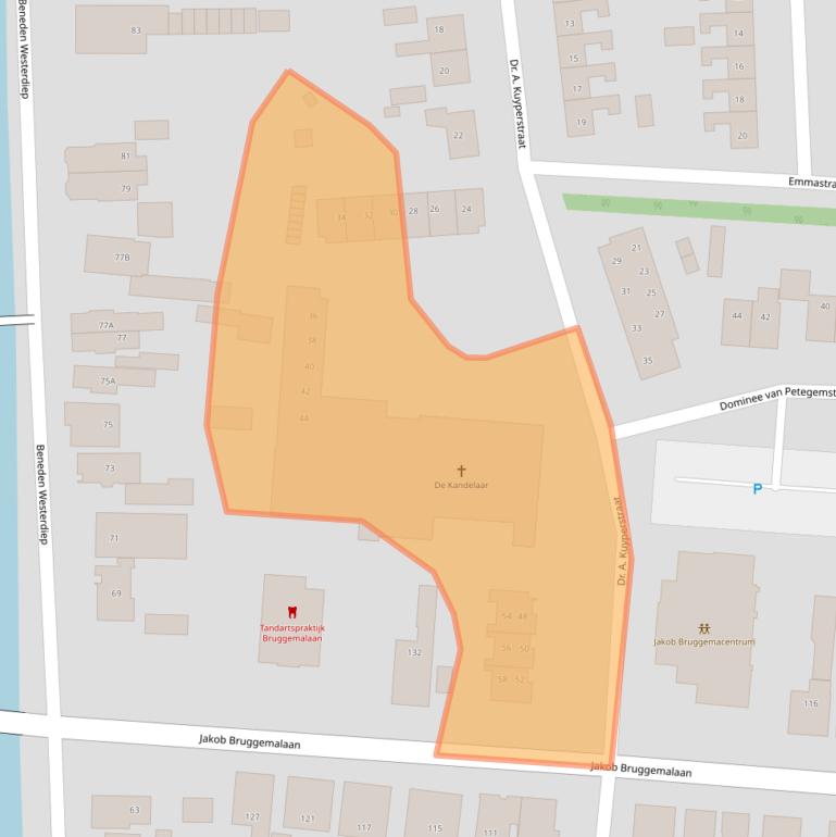 Kaart van postcodegebied 9645AR.