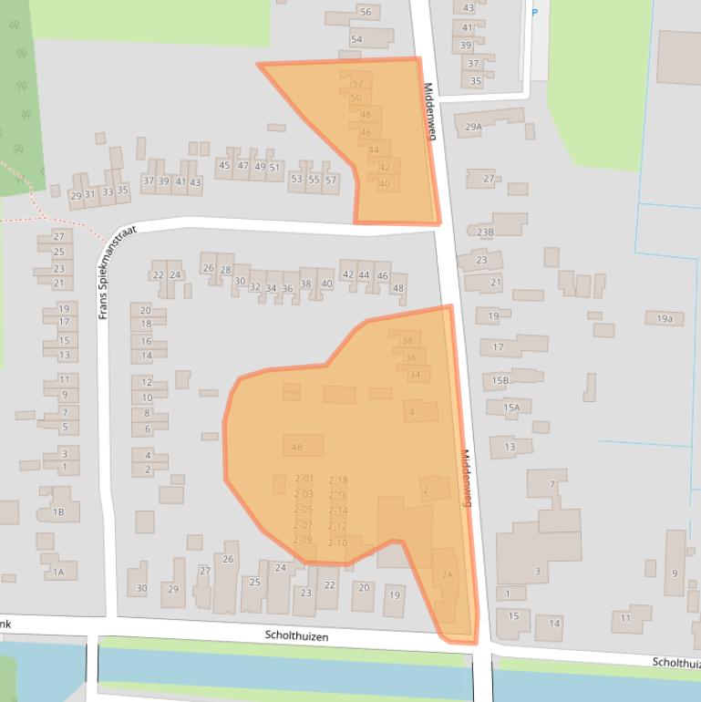 Kaart van postcodegebied 9645BE.