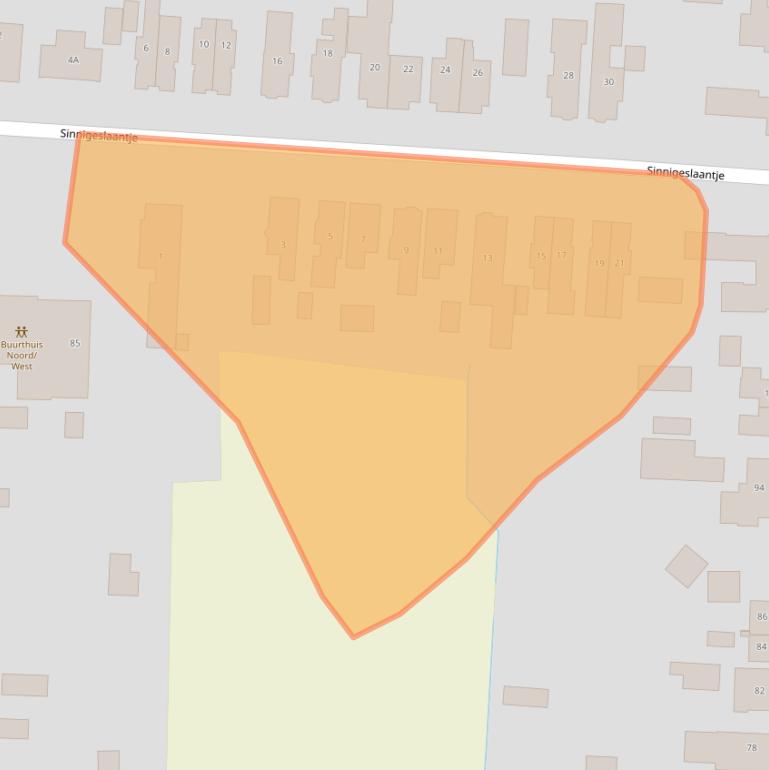 Kaart van postcodegebied 9645BJ.