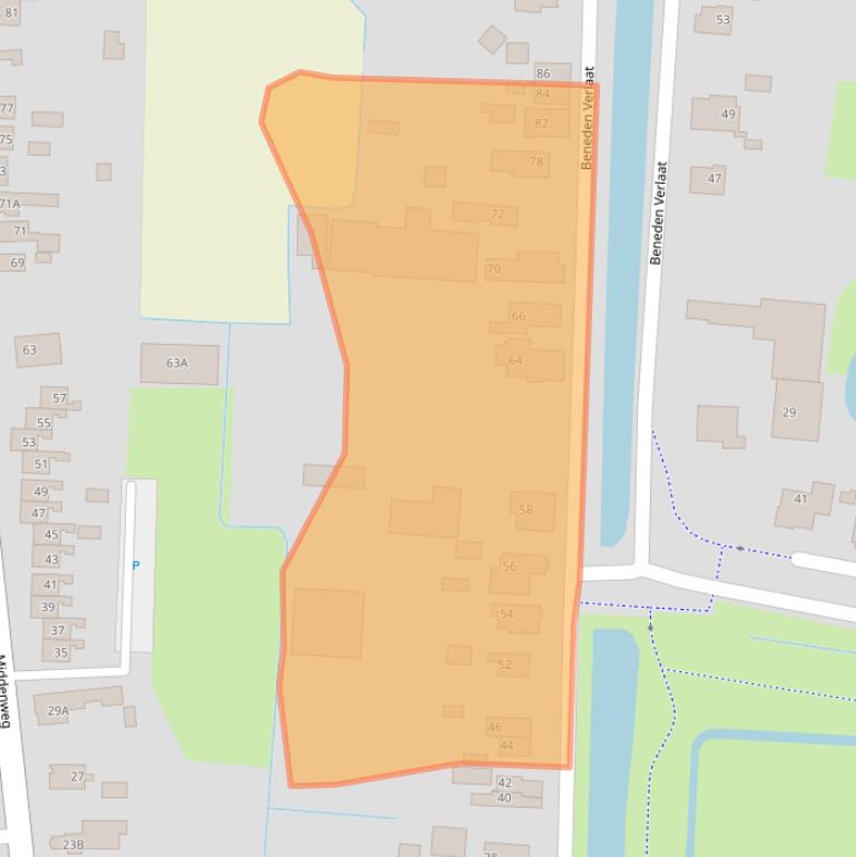Kaart van postcodegebied 9645BP.