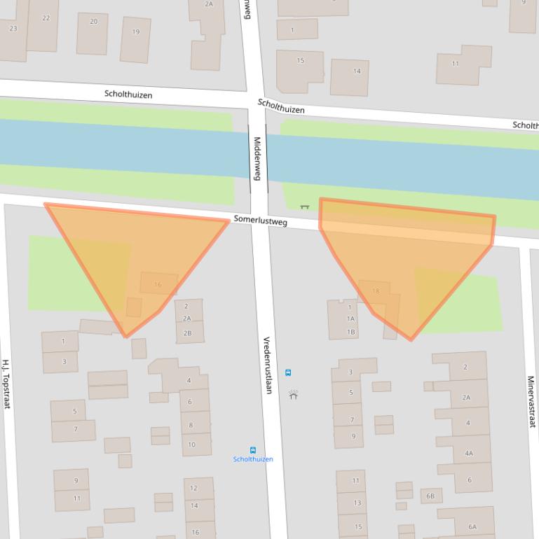 Kaart van postcodegebied 9645CA.