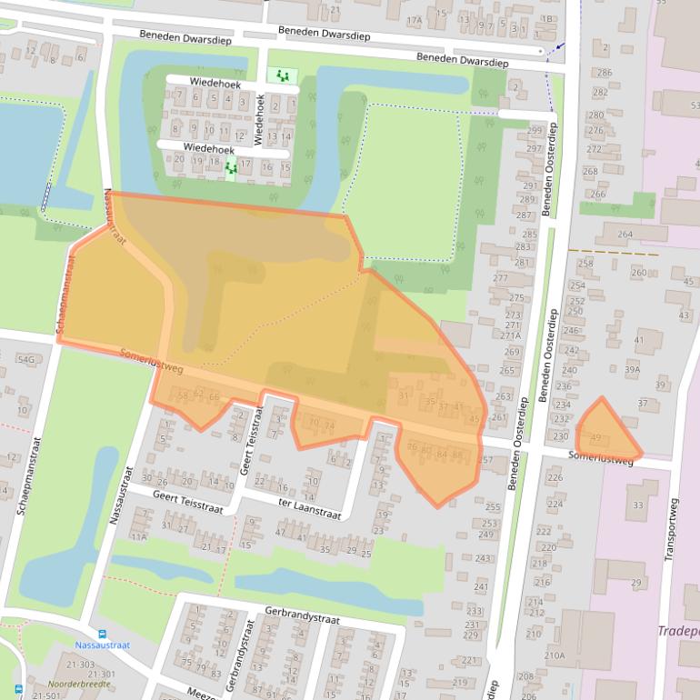Kaart van postcodegebied 9645CC.