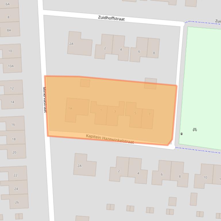 Kaart van postcodegebied 9645CX.