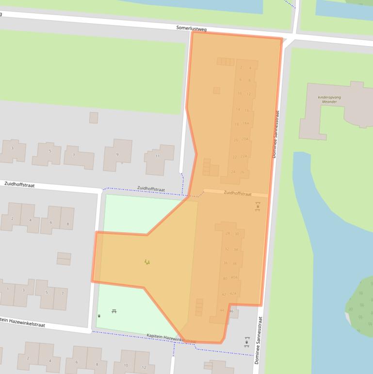 Kaart van postcodegebied 9645EA.