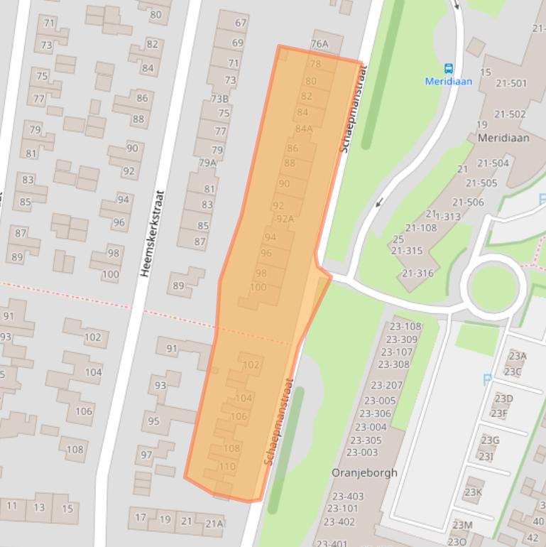 Kaart van postcodegebied 9645HG.