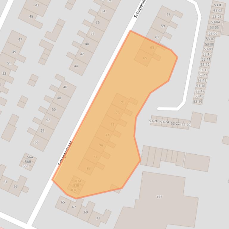 Kaart van postcodegebied 9645KC.