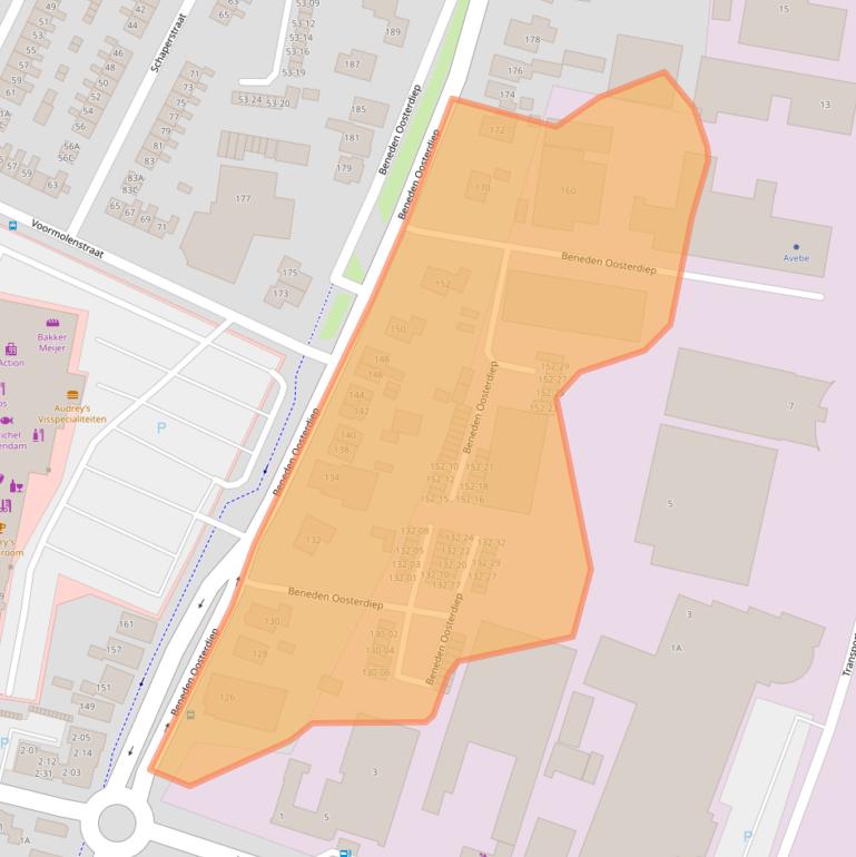Kaart van postcodegebied 9645LJ.