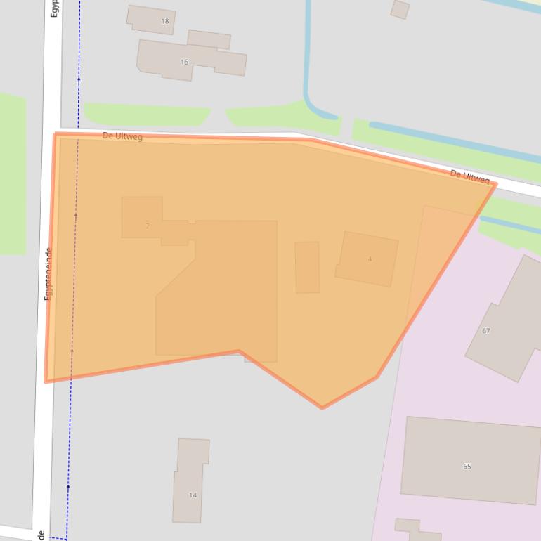 Kaart van postcodegebied 9645LX.