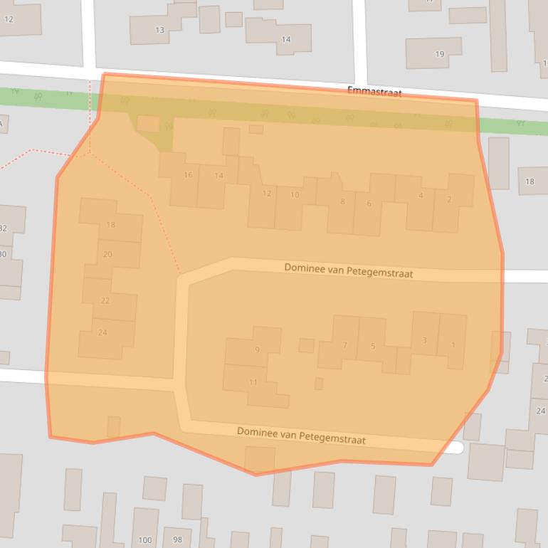 Kaart van postcodegebied 9645NV.