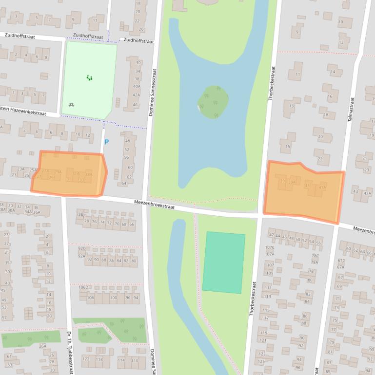 Kaart van postcodegebied 9645PB.