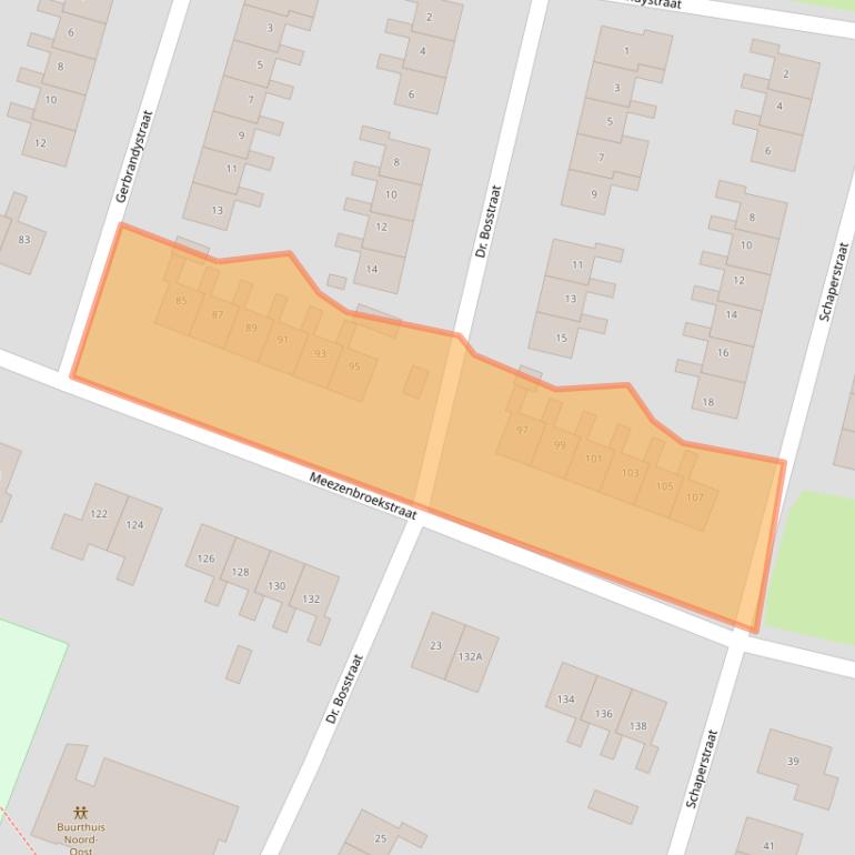 Kaart van postcodegebied 9645PE.