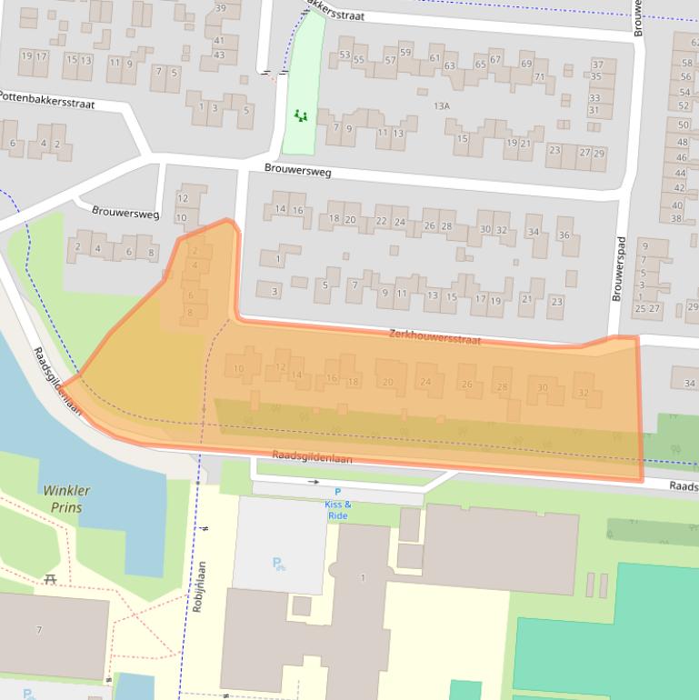 Kaart van postcodegebied 9646AB.