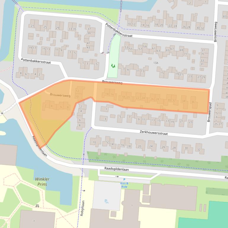 Kaart van postcodegebied 9646AH.