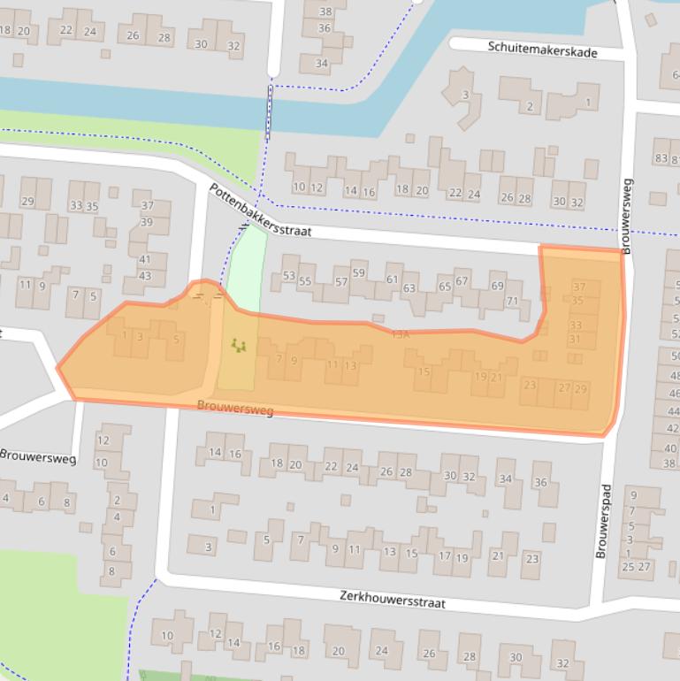 Kaart van postcodegebied 9646AK.