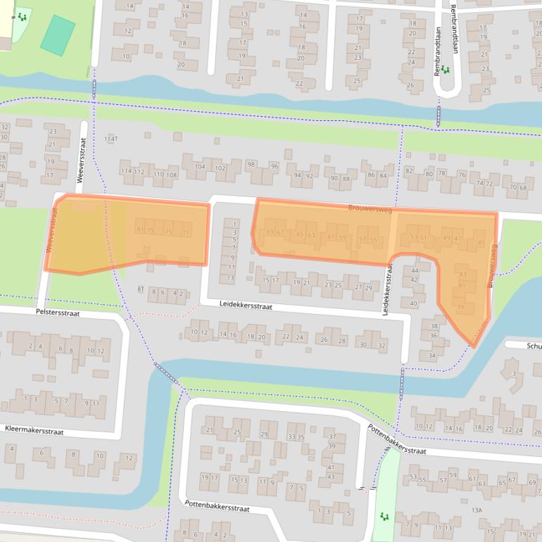 Kaart van postcodegebied 9646AL.