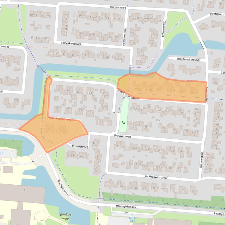 Kaart van postcodegebied 9646AM.