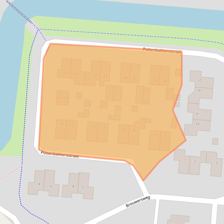 Kaart van postcodegebied 9646AN.