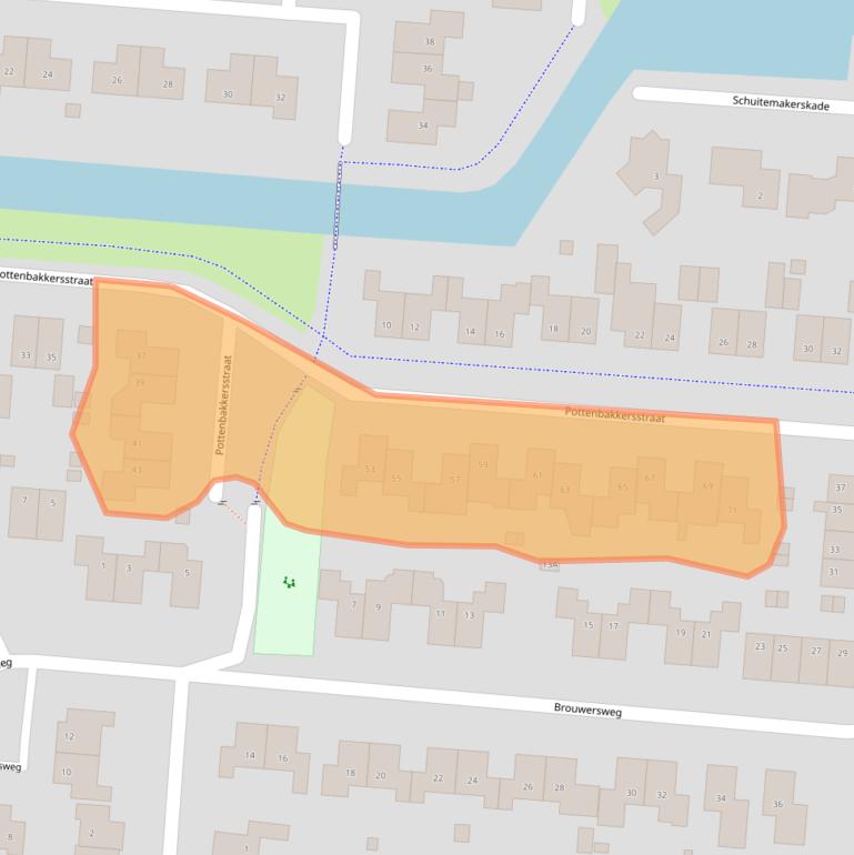 Kaart van postcodegebied 9646AP.