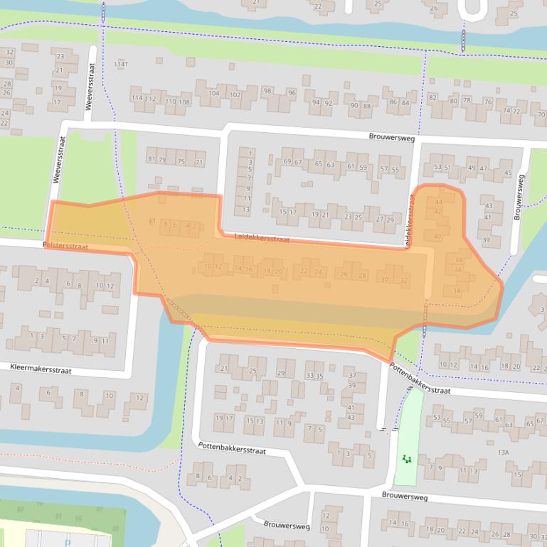 Kaart van postcodegebied 9646AV.