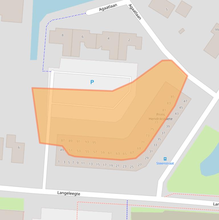 Kaart van postcodegebied 9646BC.