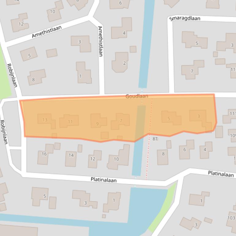 Kaart van postcodegebied 9646BJ.