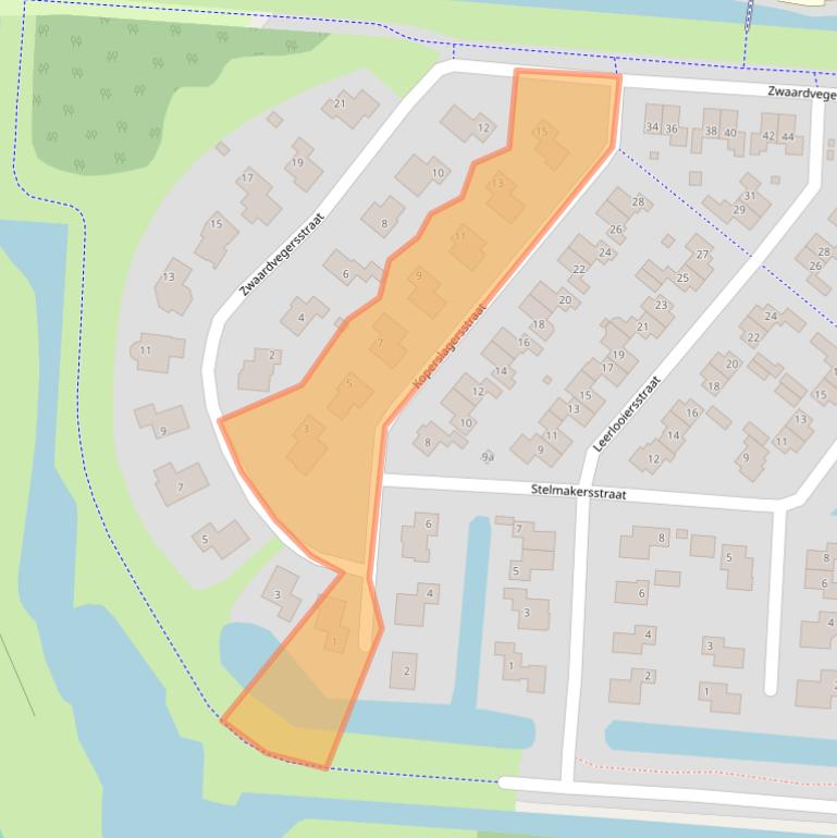 Kaart van postcodegebied 9646CH.