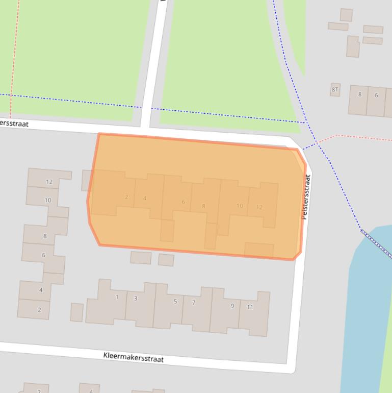 Kaart van postcodegebied 9646CS.