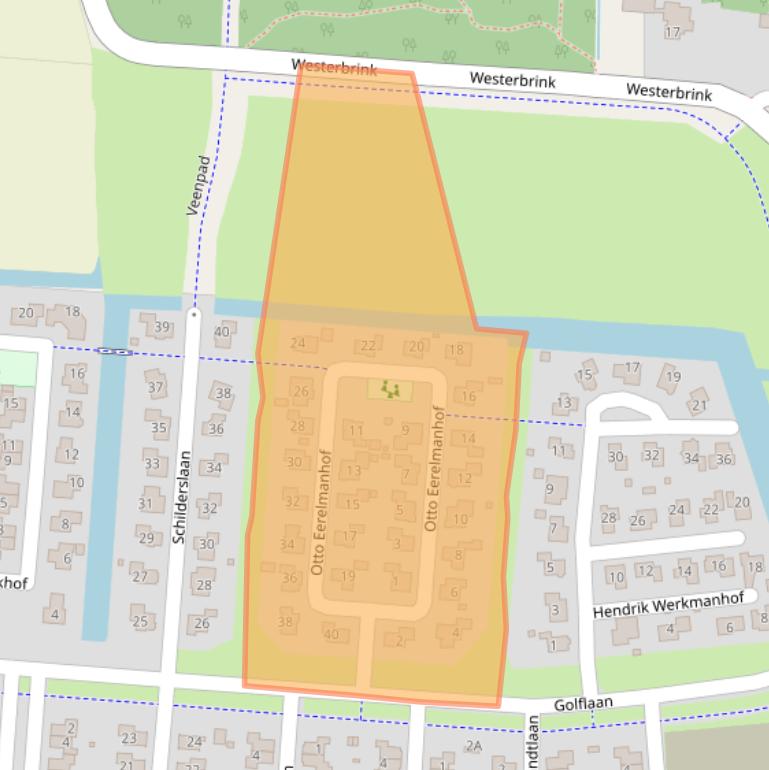 Kaart van postcodegebied 9646DD.