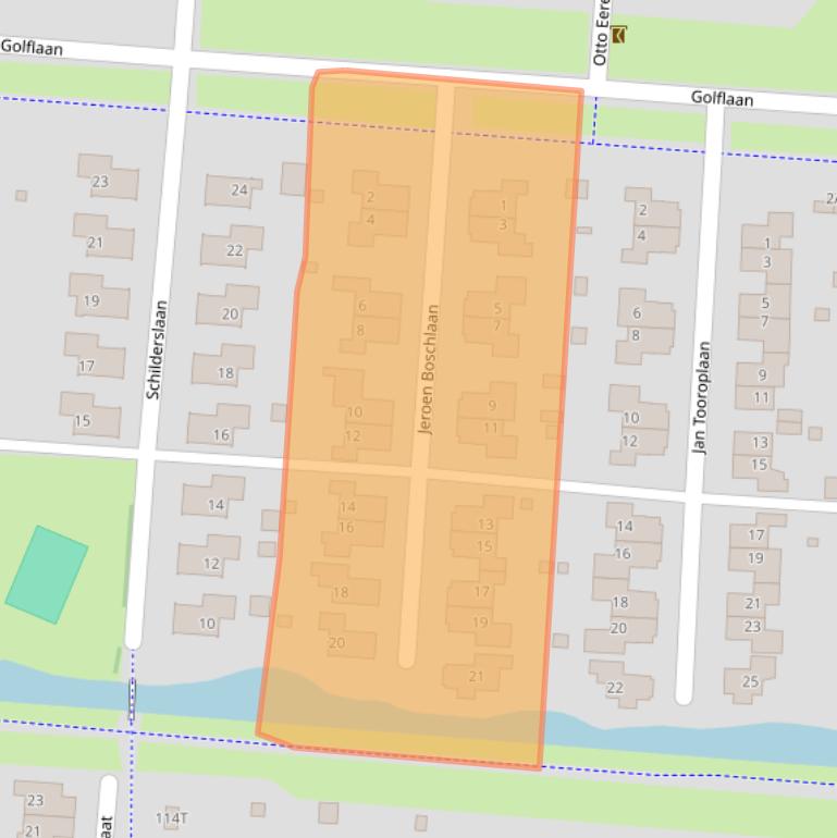 Kaart van postcodegebied 9646DK.