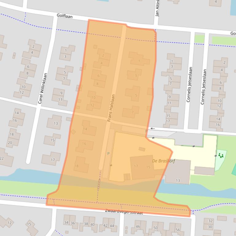 Kaart van postcodegebied 9646DN.