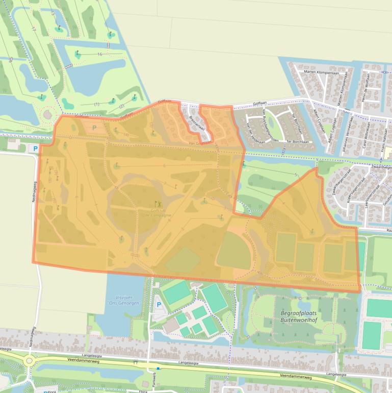 Kaart van postcodegebied 9646DV.