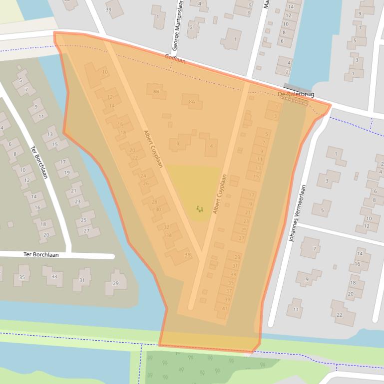 Kaart van postcodegebied 9646EA.