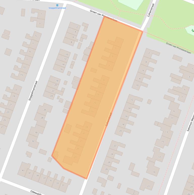 Kaart van postcodegebied 9648AP.