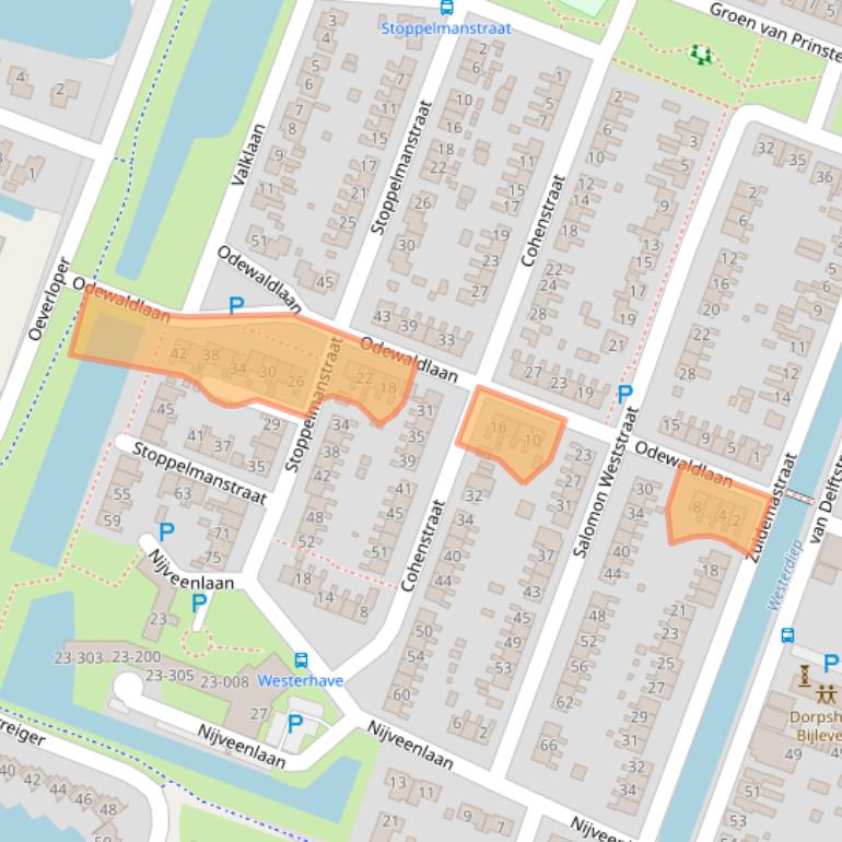 Kaart van postcodegebied 9648BD.