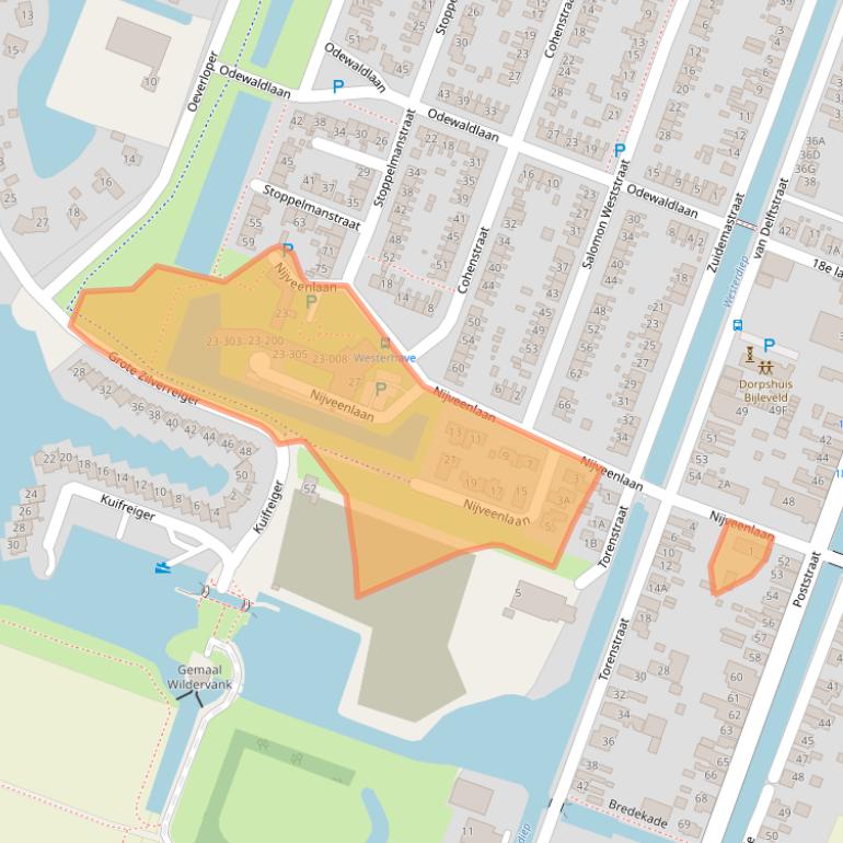 Kaart van postcodegebied 9648BE.