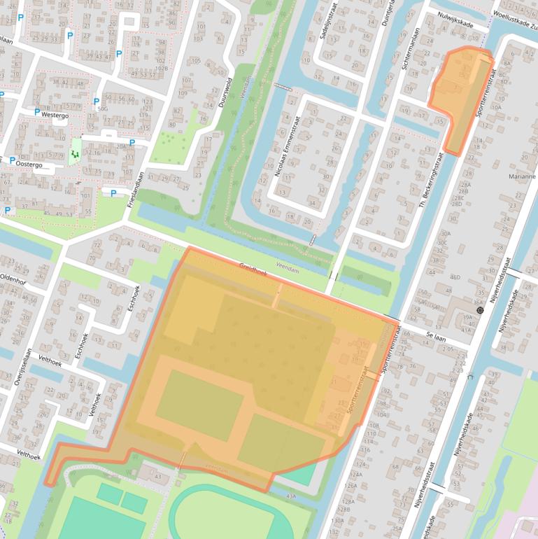 Kaart van postcodegebied 9648CA.