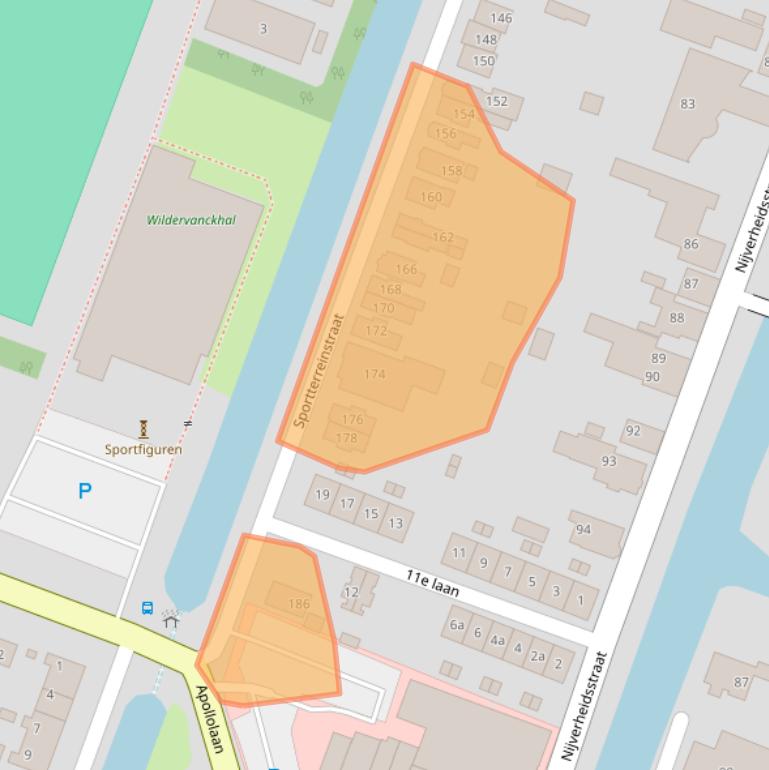 Kaart van postcodegebied 9648CG.