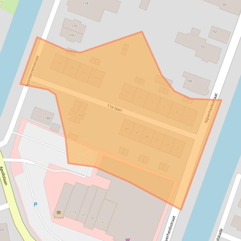 Kaart van postcodegebied 9648CJ.