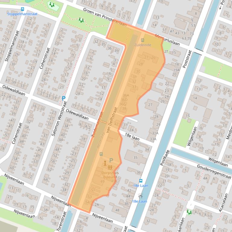 Kaart van postcodegebied 9648CM.