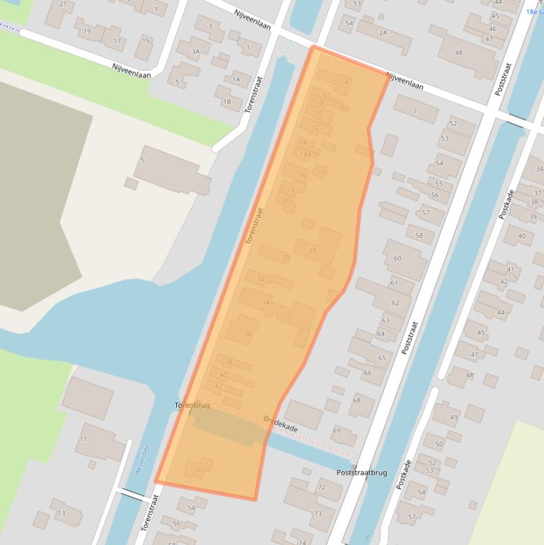 Kaart van postcodegebied 9648CT.