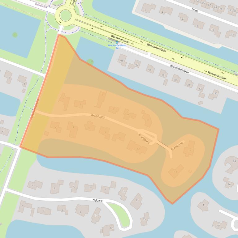 Kaart van postcodegebied 9648DZ.